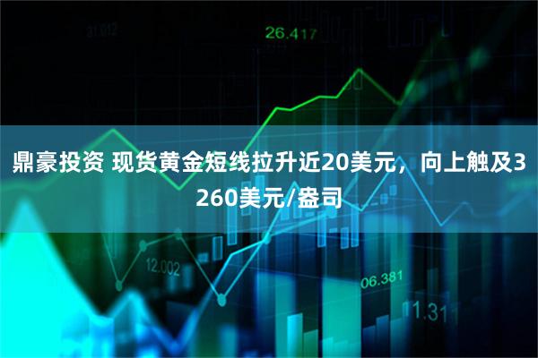 鼎豪投资 现货黄金短线拉升近20美元，向上触及3260美元/盎司
