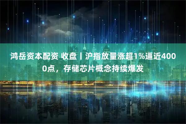 鸿岳资本配资 收盘丨沪指放量涨超1%逼近4000点，存储芯片概念持续爆发