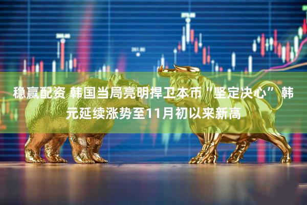稳赢配资 韩国当局亮明捍卫本币“坚定决心” 韩元延续涨势至11月初以来新高