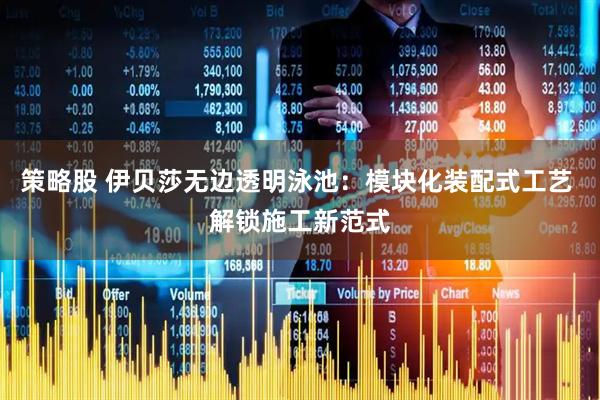 策略股 伊贝莎无边透明泳池：模块化装配式工艺 解锁施工新范式