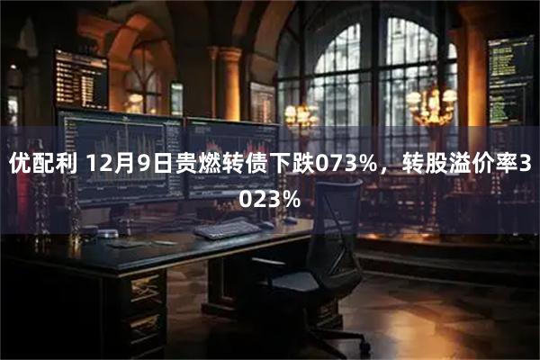 优配利 12月9日贵燃转债下跌073%，转股溢价率3023%